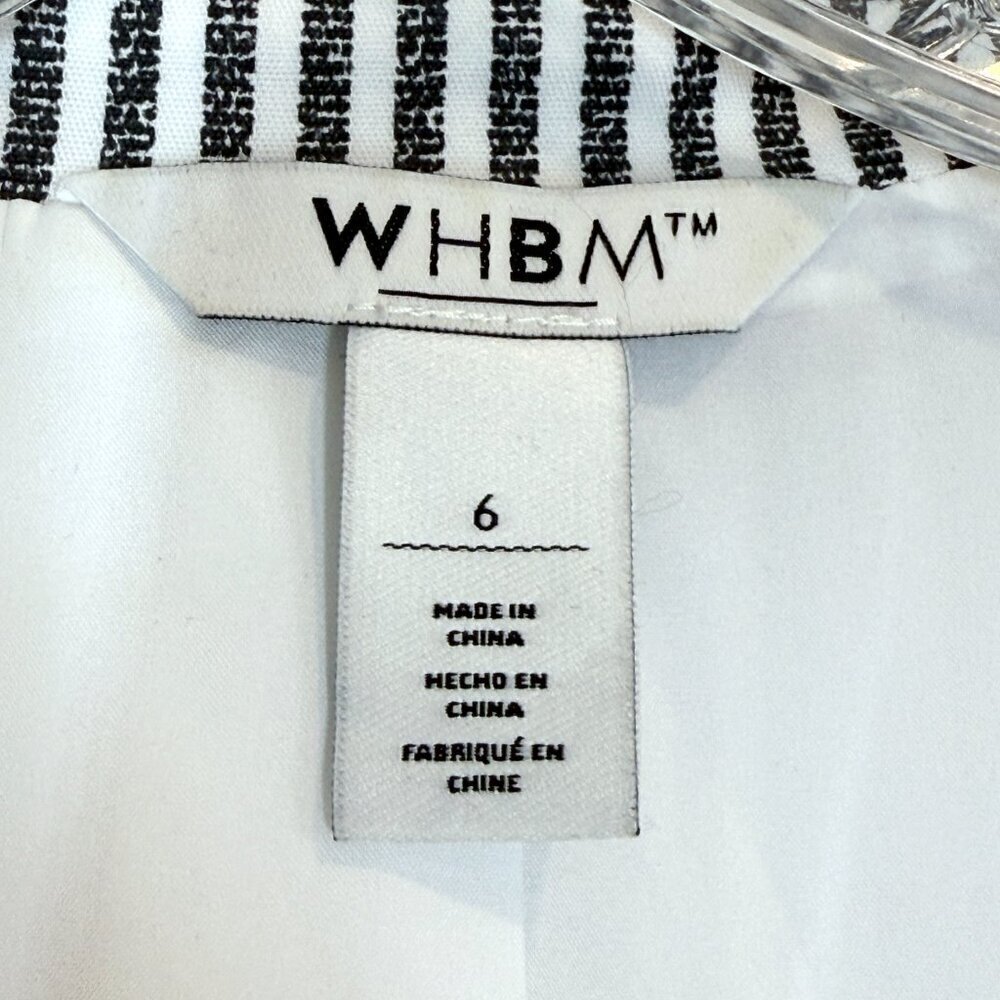 Gray White Blazer Jacket Stripe Seersucker Nautical Preppy Office Size 6 - Picture 7 of 10